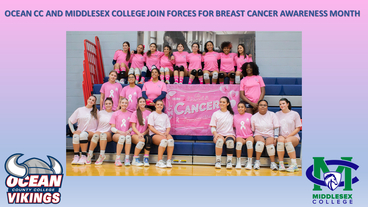 OCEAN CC AND MIDDLESEX COLLEGE JOIN FORCES FOR BREAST CANCER AWARENESS MONTH
